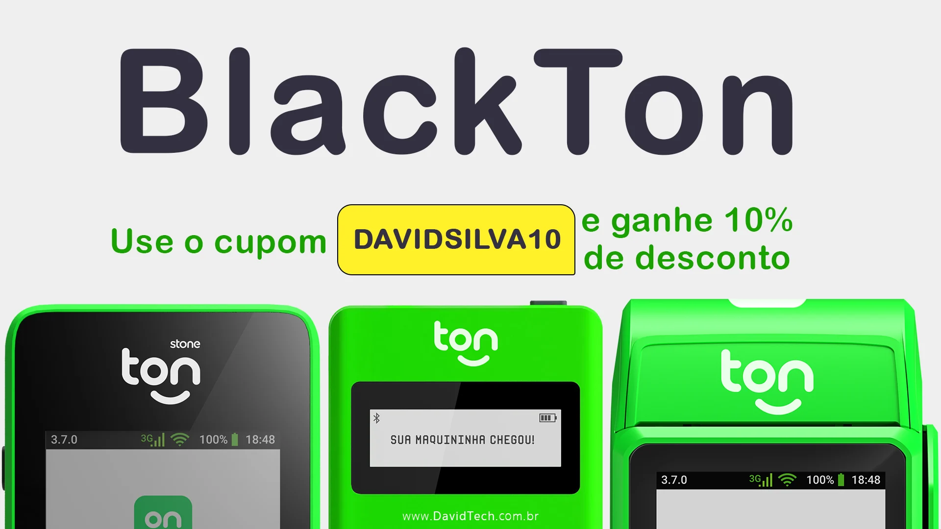 BlackTon - Black Friday maquina de cartão Stone