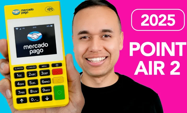 point air 2 amarela maquininha mercado pago
